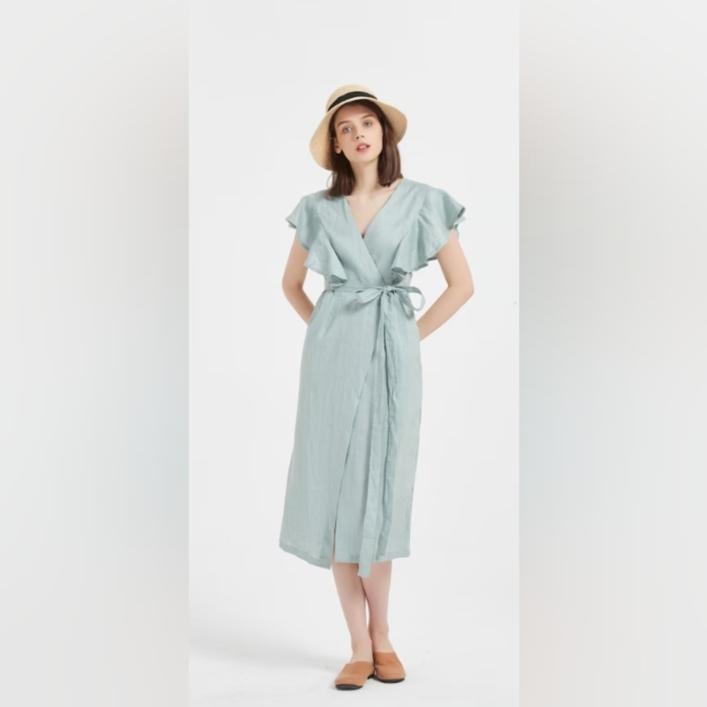 Nine West Mint Wrap Dress size L